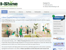 Tablet Screenshot of i-shinecleaning.co.uk